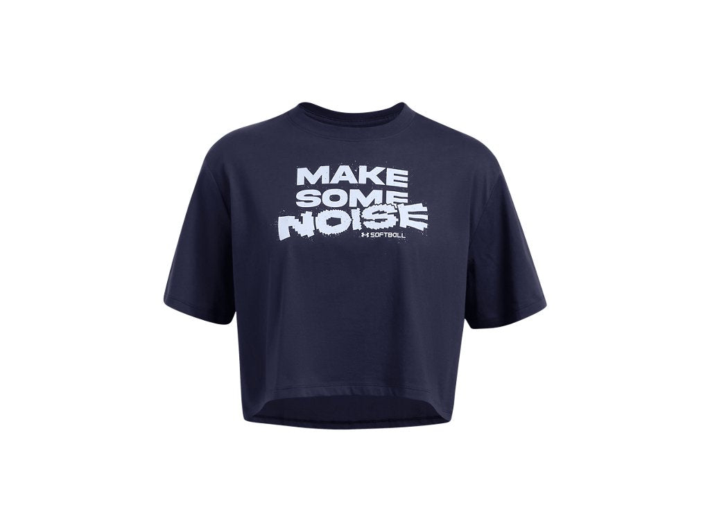 Under Armour Womens Softball Make Noise Short Sleeve Shirt - All-Day Comfort