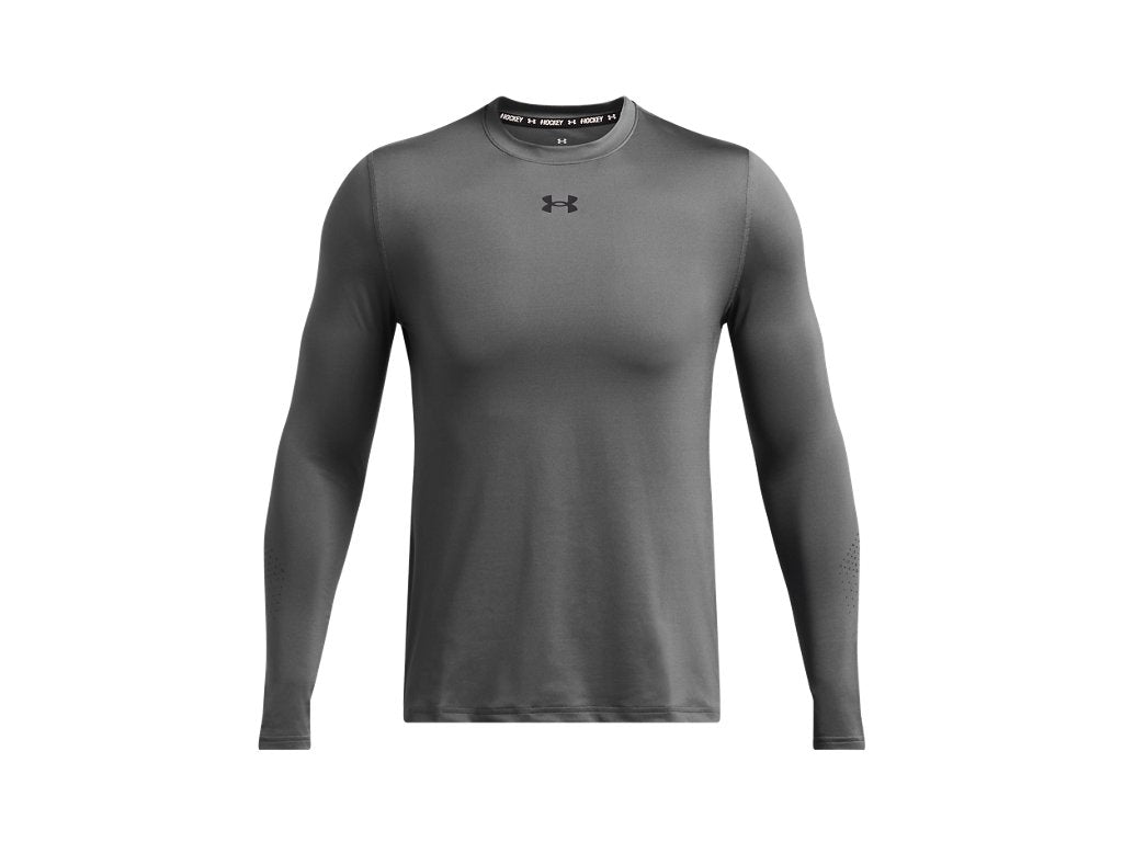 Under Armour Mens UA Hockey Grippy Fitted Long Sleeve HeatGear Baselayer - Sweat Wicking
