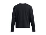 Under Armour Womens Heavyweight Boxy Cropped Long Sleeve T-Shirt - Comfort Cotton Blend