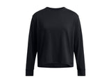 Under Armour Womens Heavyweight Boxy Cropped Long Sleeve T-Shirt - Comfort Cotton Blend