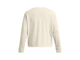 Under Armour Womens Heavyweight Boxy Cropped Long Sleeve T-Shirt - Comfort Cotton Blend