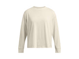 Under Armour Womens Heavyweight Boxy Cropped Long Sleeve T-Shirt - Comfort Cotton Blend