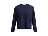 Under Armour Womens Heavyweight Boxy Cropped Long Sleeve T-Shirt - Comfort Cotton Blend