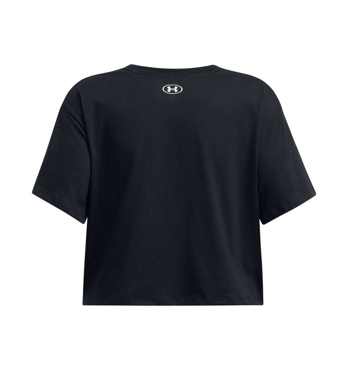 Under Armour Womens Boxy Crop Logo Short Sleeve T-Shirt - Quick-Drying Cotton Blend