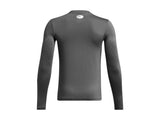 Under Armour Boys UA Hockey Grippy Fitted Long Sleeve Shirt - HeatGear Fabric