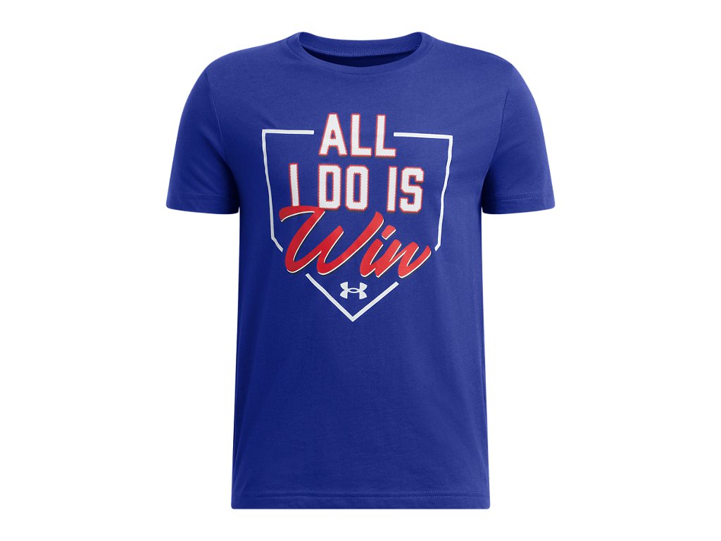 Under Armour Boys Win UA Baseball Short Sleeve Apparel - Recycled Fabric
