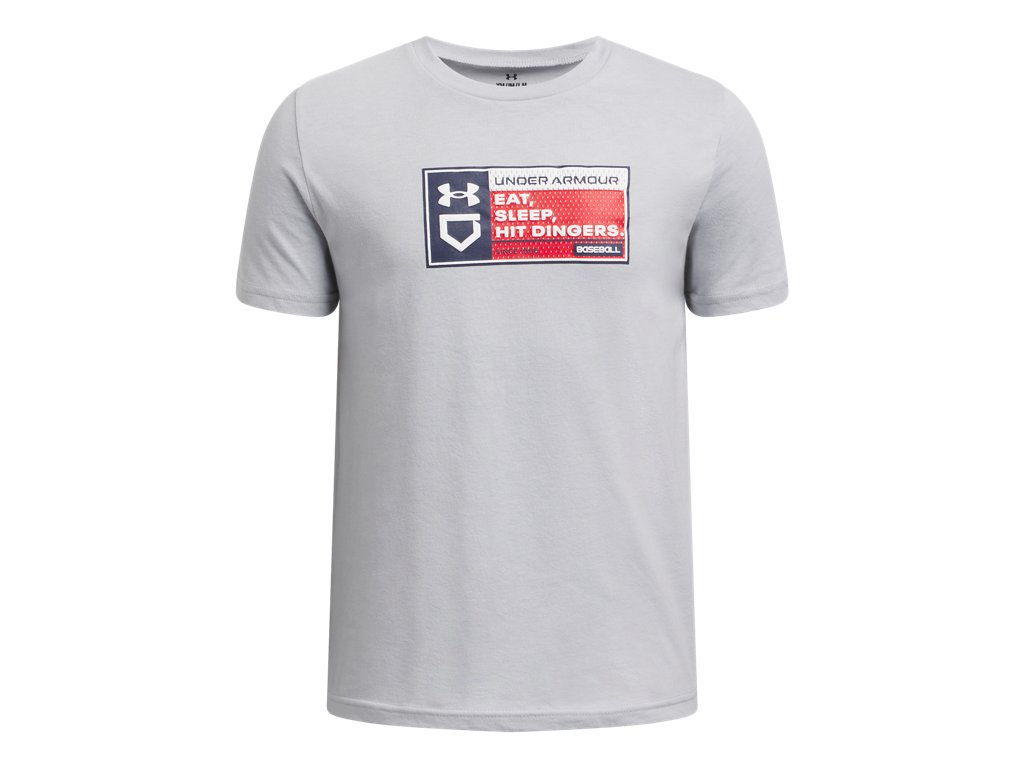 Under Armour Boys Baseball Dingers Short Sleeve Shirt - Super-soft Comfort