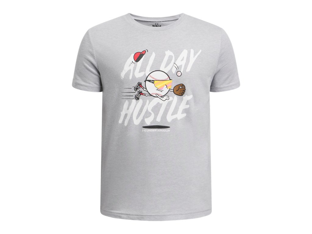 Under Armour Boys UA Baseball Verbiage Short Sleeve Apparel - Super-Soft Comfort