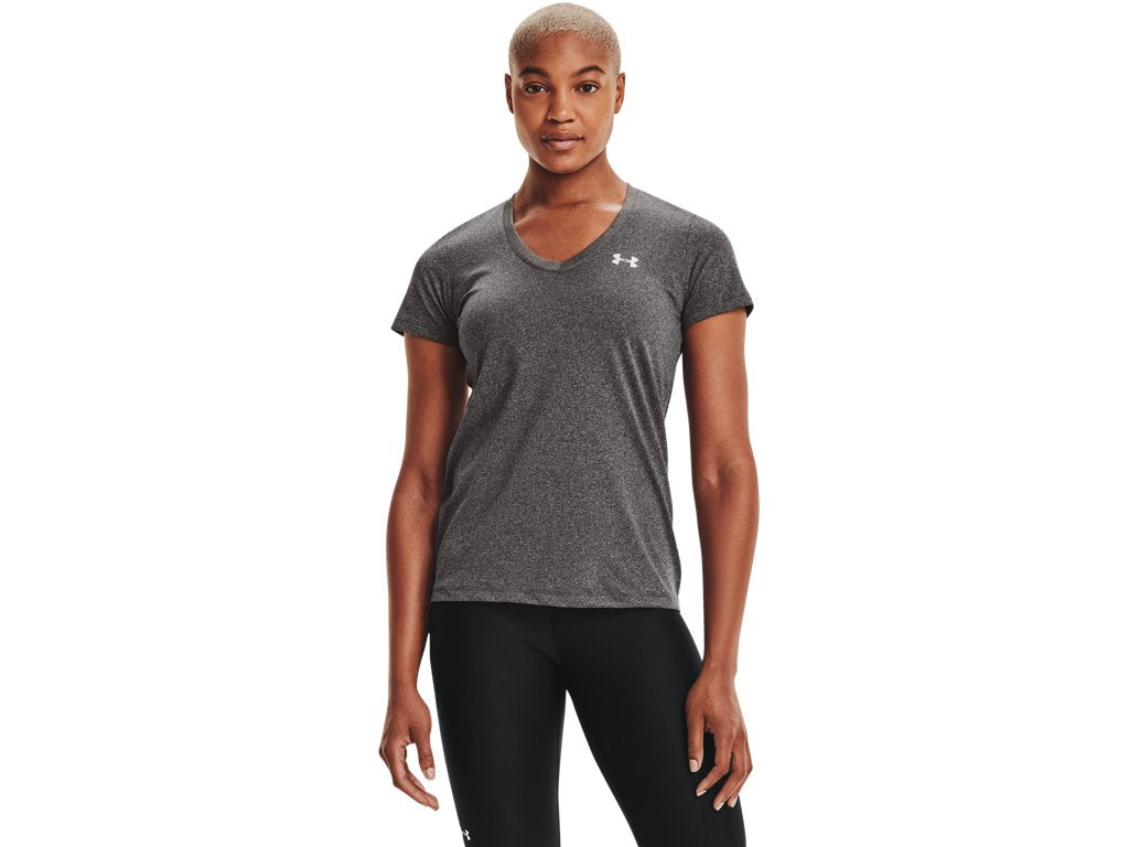 Under Armour Women's Tech V-Neck T-Shirt - Quick-Drying and Ultra-Soft Fabric
