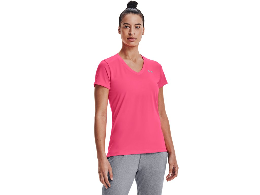 Under Armour Women's Tech V-Neck T-Shirt - Quick-Drying and Ultra-Soft Fabric