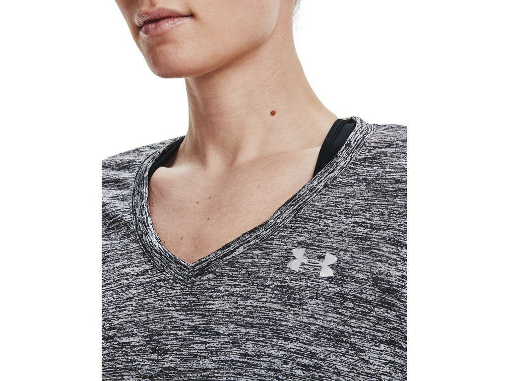 Under Armour Womens Tech Twist V-Neck Short Sleeve Shirt - Quick-Drying and Ultra-Soft