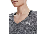 Under Armour Womens Tech Twist V-Neck Short Sleeve Shirt - Quick-Drying and Ultra-Soft