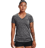 Under Armour Womens Tech Twist V-Neck Short Sleeve Shirt - Quick-Drying and Ultra-Soft