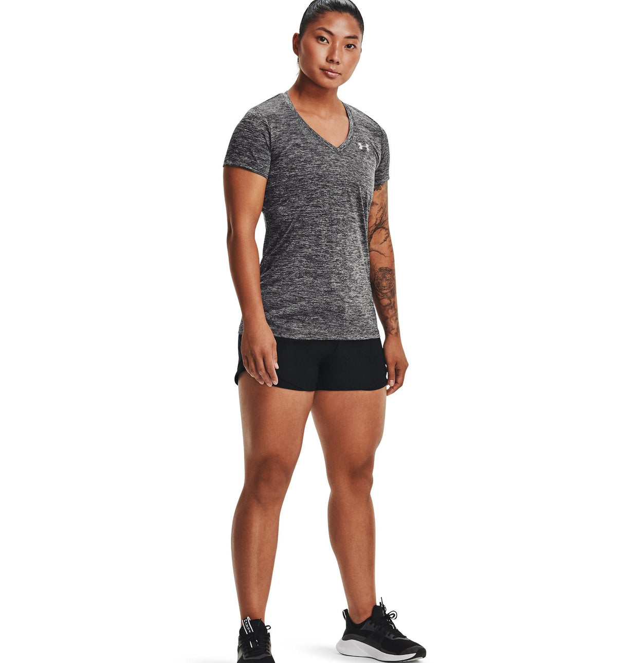 Under Armour Womens Tech Twist V-Neck Short Sleeve Shirt - Quick-Drying and Ultra-Soft