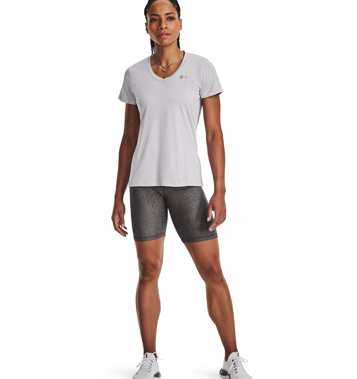 Under Armour Womens Tech Twist V-Neck Short Sleeve Shirt - Quick-Drying and Ultra-Soft