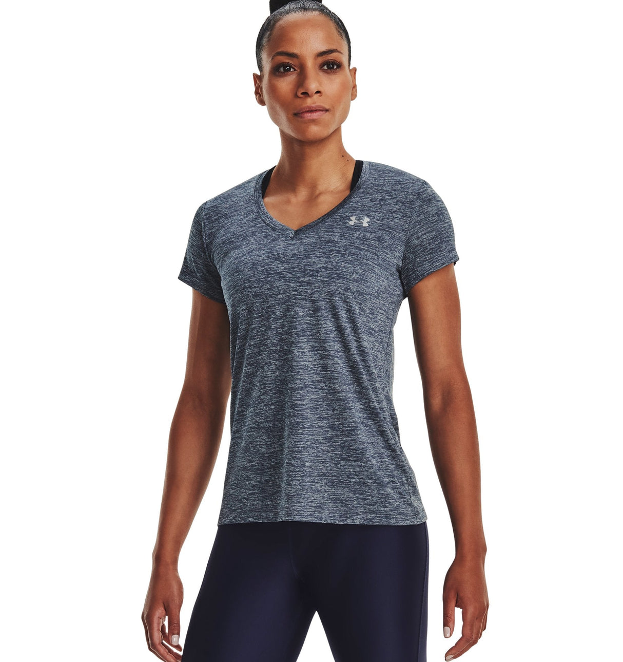 Under Armour Womens Tech Twist V-Neck Short Sleeve Shirt - Quick-Drying and Ultra-Soft