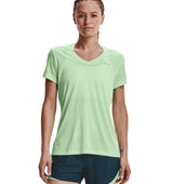 Under Armour Womens Tech Twist V-Neck Short Sleeve Shirt - Quick-Drying and Ultra-Soft