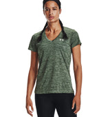 Under Armour Womens Tech Twist V-Neck Short Sleeve Shirt - Quick-Drying and Ultra-Soft