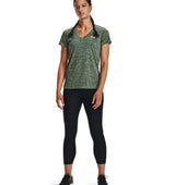 Under Armour Womens Tech Twist V-Neck Short Sleeve Shirt - Quick-Drying and Ultra-Soft
