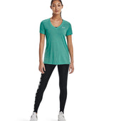Under Armour Womens Tech Twist V-Neck Short Sleeve Shirt - Quick-Drying and Ultra-Soft