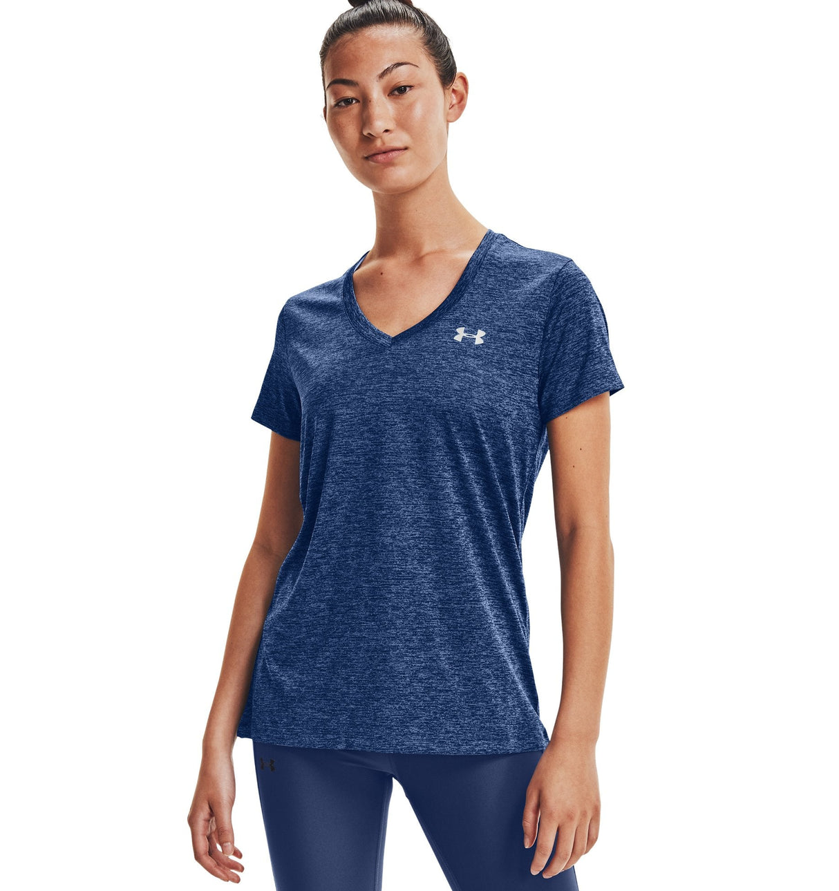 Under Armour Womens Tech Twist V-Neck Short Sleeve Shirt - Quick-Drying and Ultra-Soft