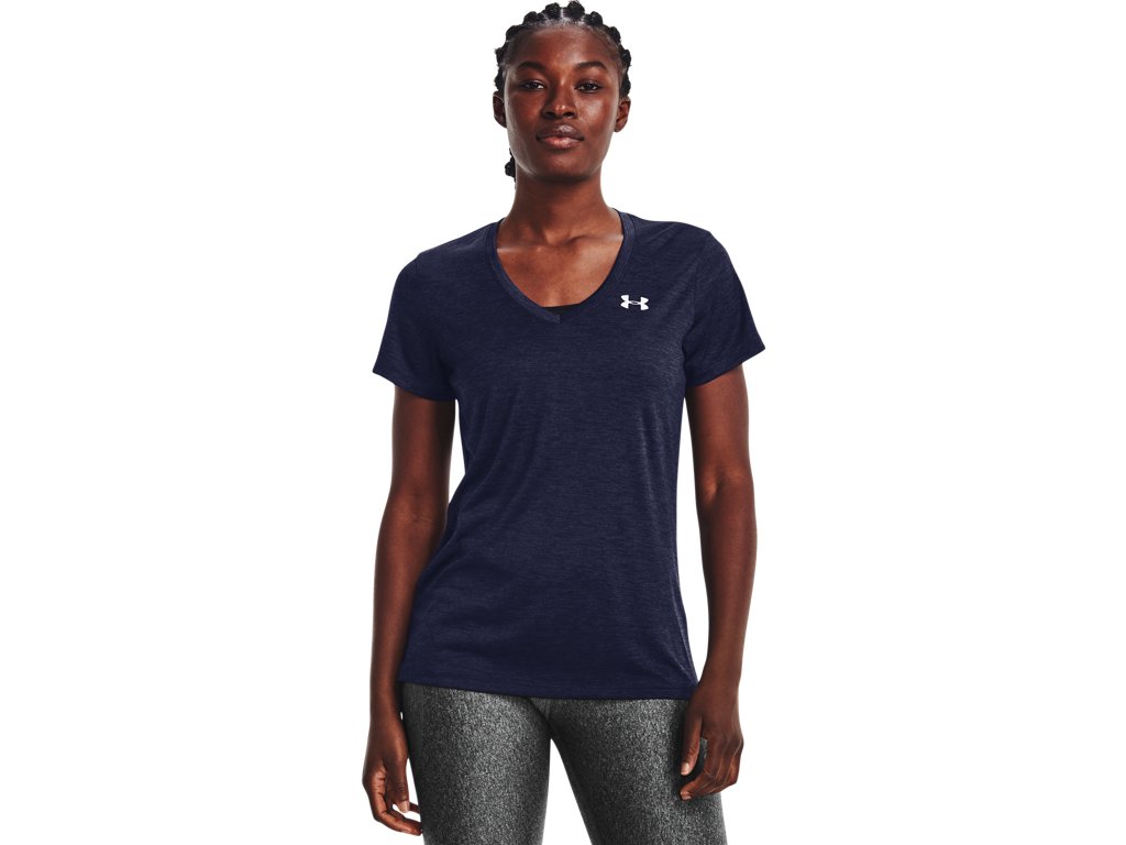 Under Armour Womens Tech Twist V-Neck Short Sleeve Shirt - Quick-Drying and Ultra-Soft
