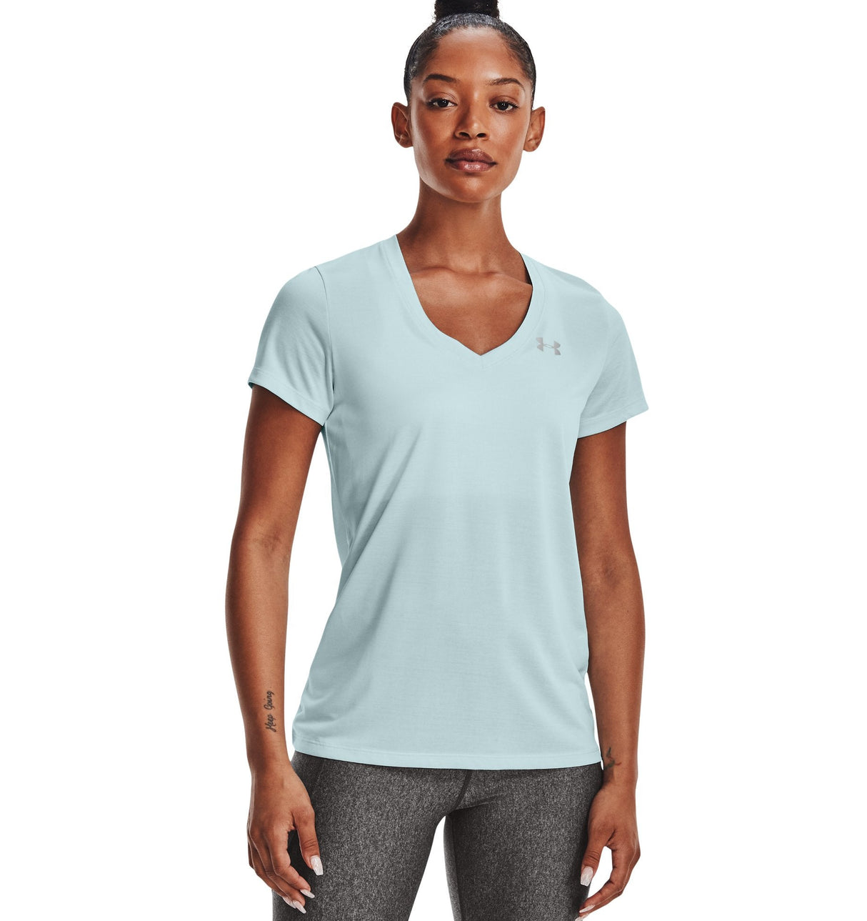 Under Armour Womens Tech Twist V-Neck Short Sleeve Shirt - Quick-Drying and Ultra-Soft