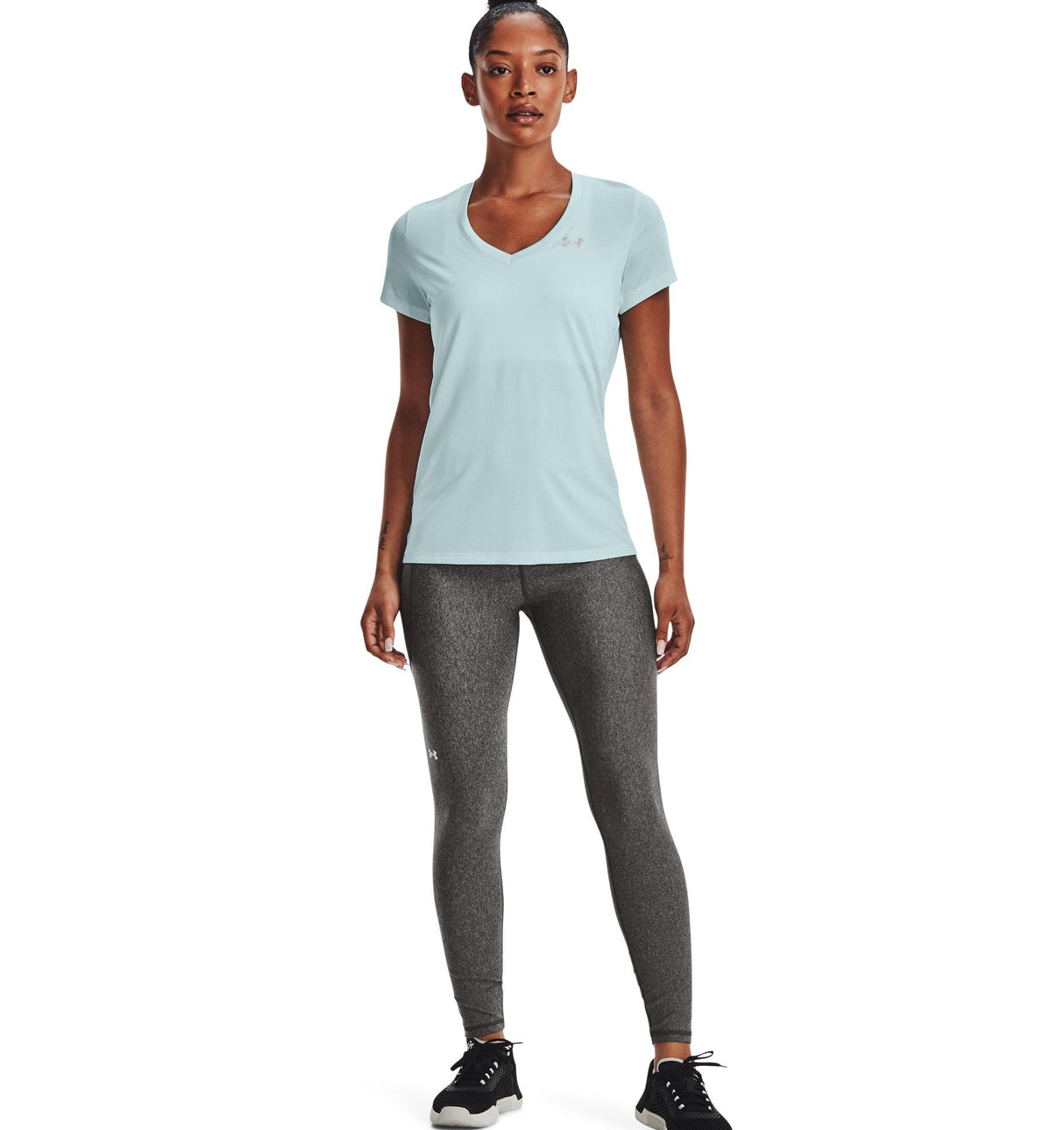 Under Armour Womens Tech Twist V-Neck Short Sleeve Shirt - Quick-Drying and Ultra-Soft