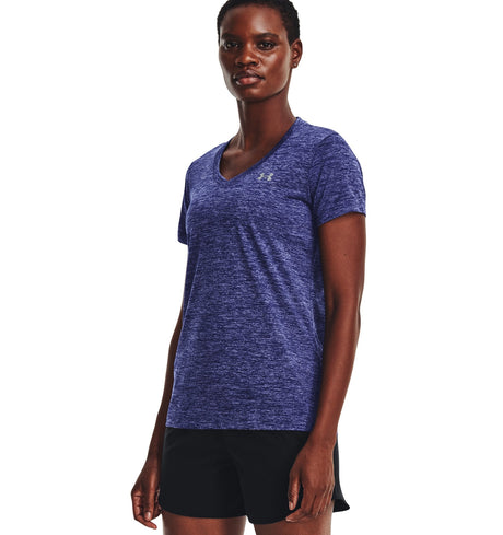Under Armour Womens Tech Twist V-Neck Short Sleeve Shirt - Quick-Drying and Ultra-Soft