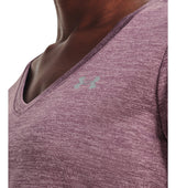 Under Armour Womens Tech Twist V-Neck Short Sleeve Shirt - Quick-Drying and Ultra-Soft