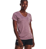 Under Armour Womens Tech Twist V-Neck Short Sleeve Shirt - Quick-Drying and Ultra-Soft