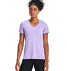 Under Armour Womens Tech Twist V-Neck Short Sleeve Shirt - Quick-Drying and Ultra-Soft