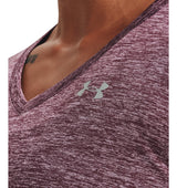 Under Armour Womens Tech Twist V-Neck Short Sleeve Shirt - Quick-Drying and Ultra-Soft