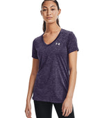 Under Armour Womens Tech Twist V-Neck Short Sleeve Shirt - Quick-Drying and Ultra-Soft