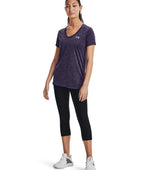 Under Armour Womens Tech Twist V-Neck Short Sleeve Shirt - Quick-Drying and Ultra-Soft