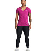 Under Armour Womens Tech Twist V-Neck Short Sleeve Shirt - Quick-Drying and Ultra-Soft