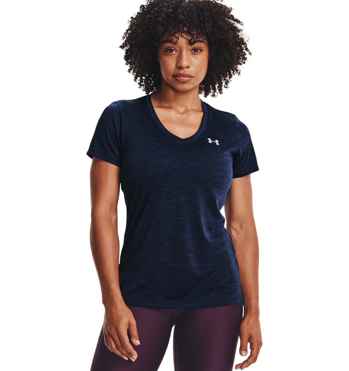 Under Armour Womens Tech Twist V-Neck Short Sleeve Shirt - Quick-Drying and Ultra-Soft