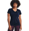 Under Armour Womens Tech Twist V-Neck Short Sleeve Shirt - Quick-Drying and Ultra-Soft