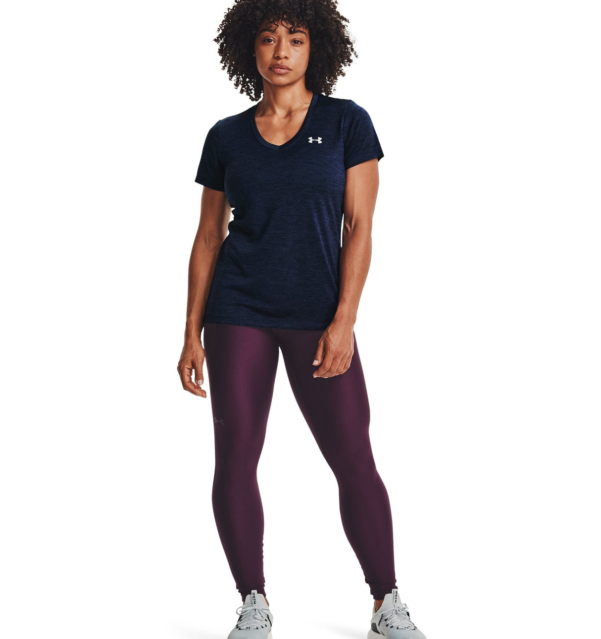 Under Armour Womens Tech Twist V-Neck Short Sleeve Shirt - Quick-Drying and Ultra-Soft