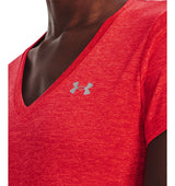 Under Armour Womens Tech Twist V-Neck Short Sleeve Shirt - Quick-Drying and Ultra-Soft