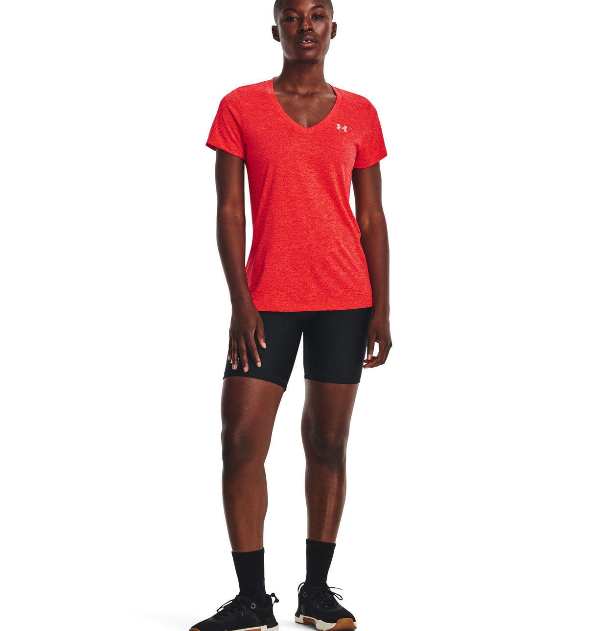 Under Armour Womens Tech Twist V-Neck Short Sleeve Shirt - Quick-Drying and Ultra-Soft