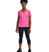 Under Armour Womens Tech Twist V-Neck Short Sleeve Shirt - Quick-Drying and Ultra-Soft