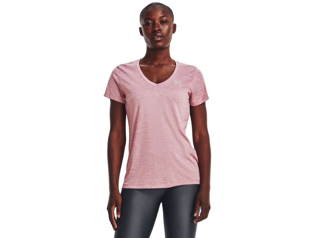 Under Armour Womens Tech Twist V-Neck Short Sleeve Shirt - Quick-Drying and Ultra-Soft