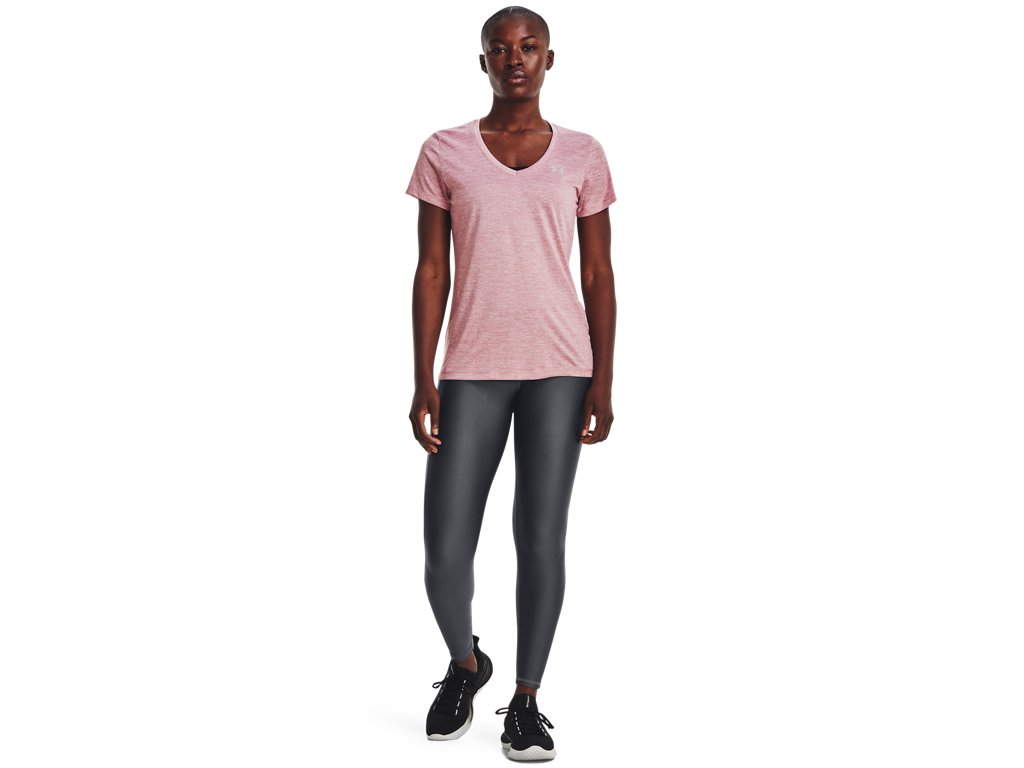 Under Armour Womens Tech Twist V-Neck Short Sleeve Shirt - Quick-Drying and Ultra-Soft