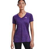 Under Armour Womens Tech Twist V-Neck Short Sleeve Shirt - Quick-Drying and Ultra-Soft