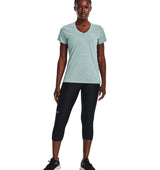 Under Armour Womens Tech Twist V-Neck Short Sleeve Shirt - Quick-Drying and Ultra-Soft