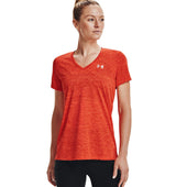 Under Armour Womens Tech Twist V-Neck Short Sleeve Shirt - Quick-Drying and Ultra-Soft