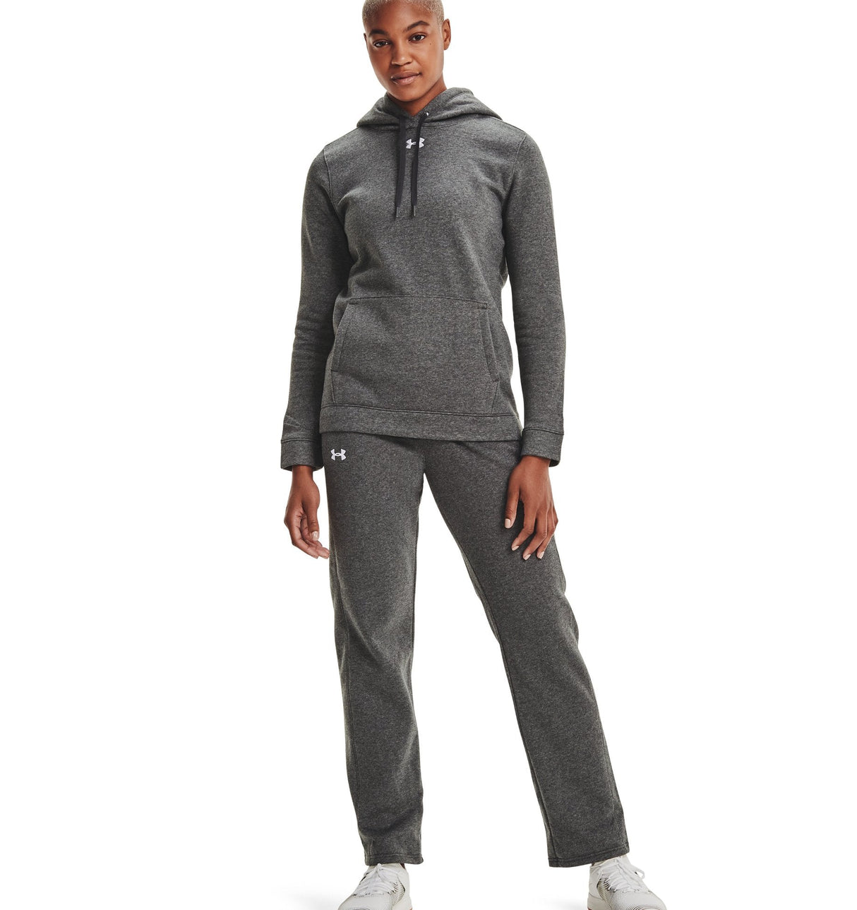 Under Armour Womens Hustle Fleece Hoodie - Ultra-Soft with Adjustable Drawcords