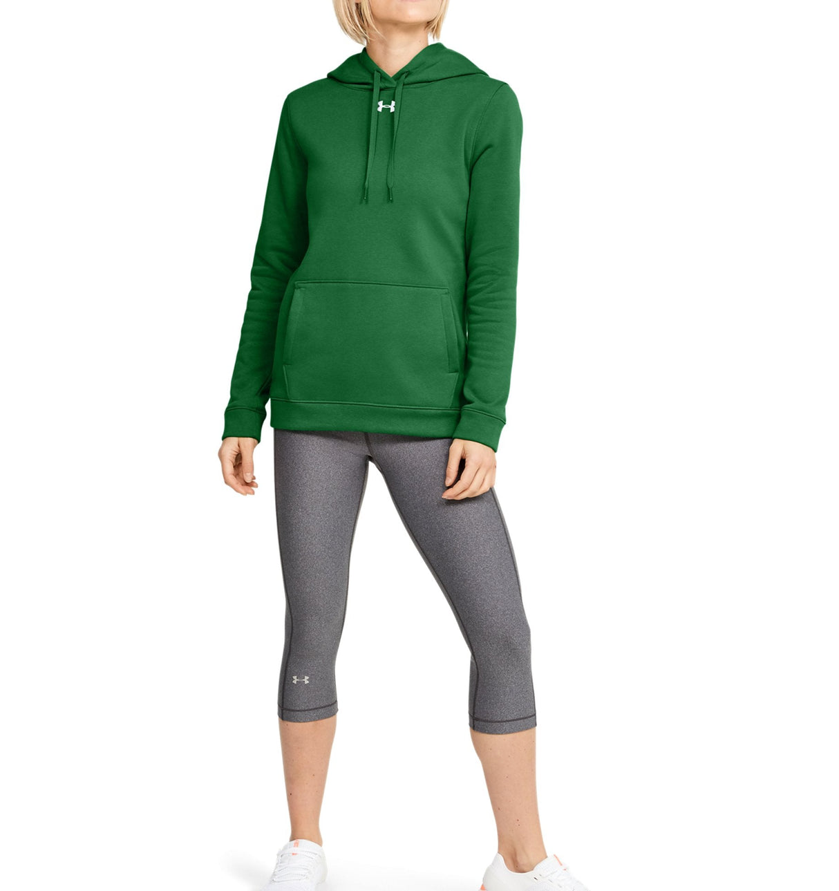 Under Armour Womens Hustle Fleece Hoodie - Ultra-Soft with Adjustable Drawcords