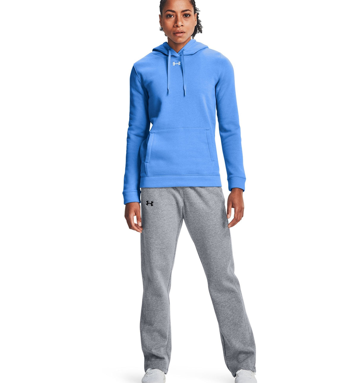 Under Armour Womens Hustle Fleece Hoodie - Ultra-Soft with Adjustable Drawcords